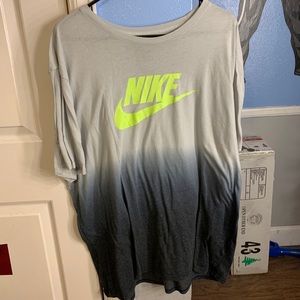 grey and black ombré shirt